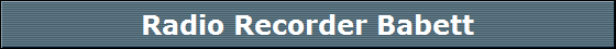 Radio Recorder Babett